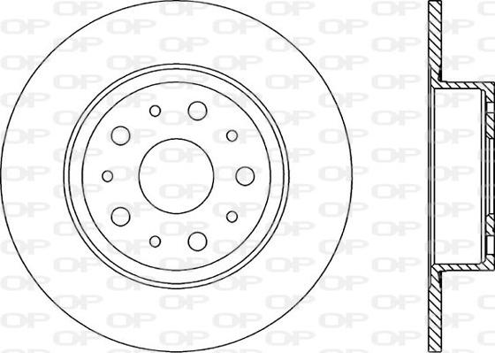 Open Parts BDR1234.10 - Brake Disc autospares.lv