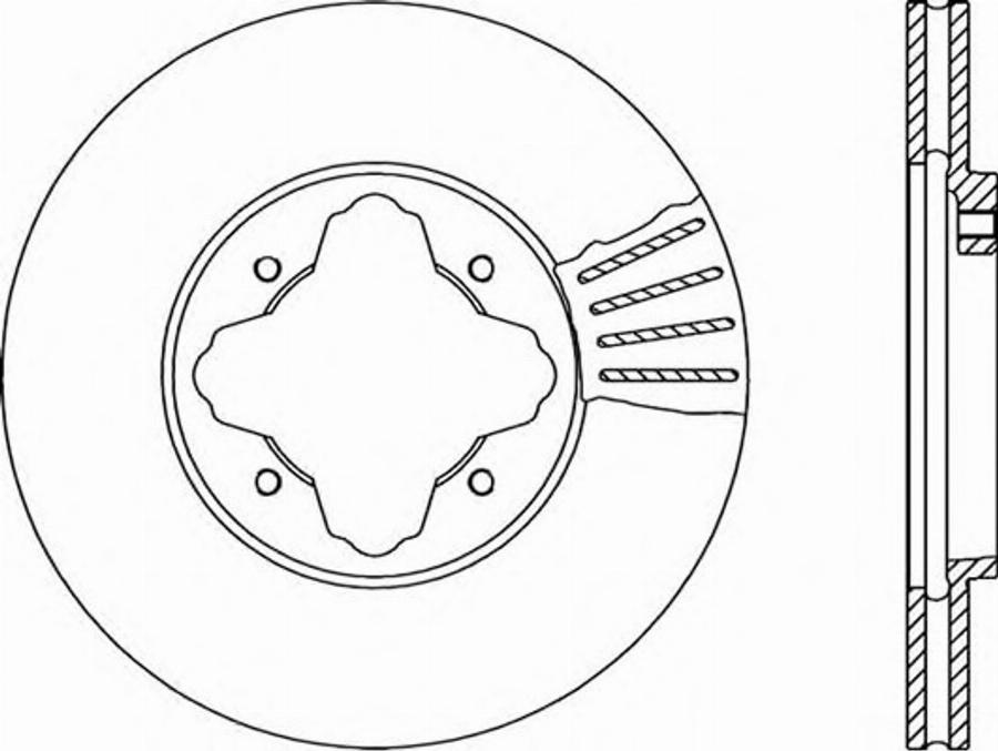 Open Parts BDR1222.20 - Brake Disc autospares.lv