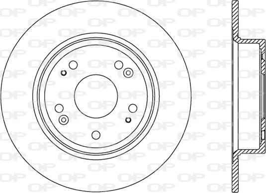 Open Parts BDR2495.10 - Brake Disc autospares.lv