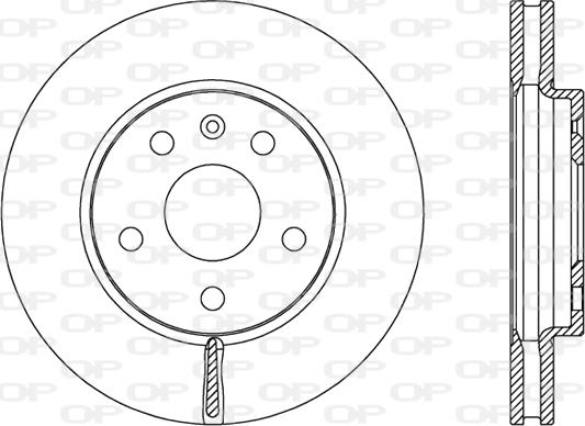 Open Parts BDR2498.20 - Brake Disc autospares.lv