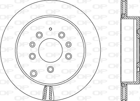 Open Parts BDR2492.20 - Brake Disc autospares.lv