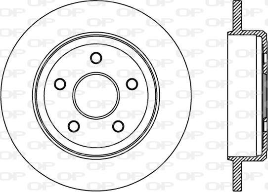 Open Parts BDR2446.10 - Brake Disc autospares.lv