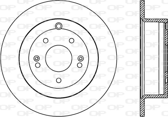 Open Parts BDR2410.10 - Brake Disc autospares.lv