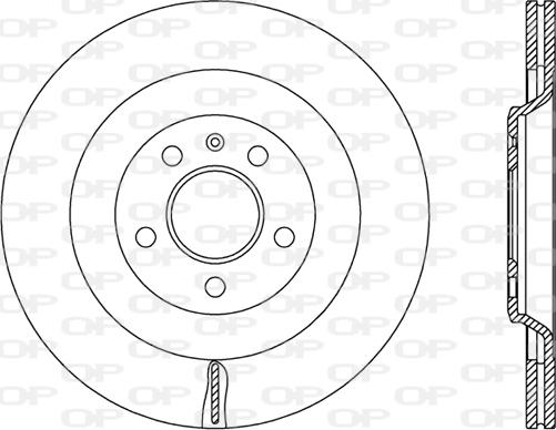 Open Parts BDR2487.20 - Brake Disc autospares.lv