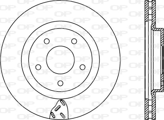 Open Parts BDR2435.20 - Brake Disc autospares.lv