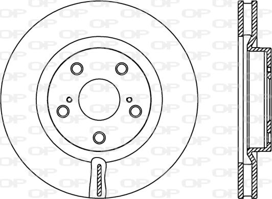 Open Parts BDR2424.20 - Brake Disc autospares.lv