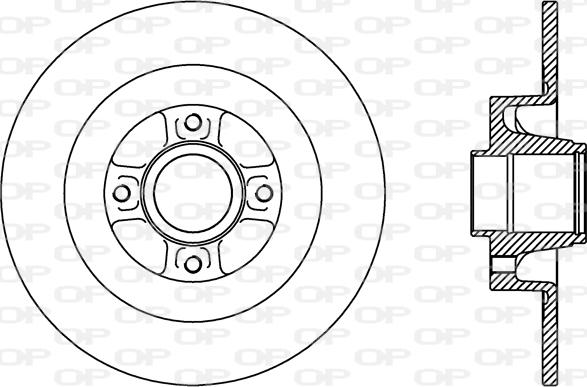 Open Parts BDR2427.10 - Brake Disc autospares.lv