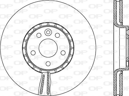 Open Parts BDR2519.20 - Brake Disc autospares.lv