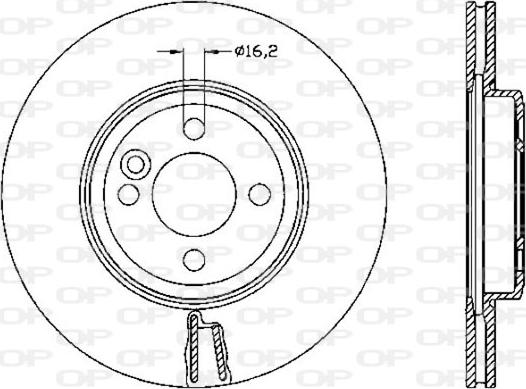 Open Parts BDR2530.20 - Brake Disc autospares.lv