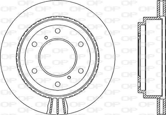 Open Parts BDR2134.20 - Brake Disc autospares.lv