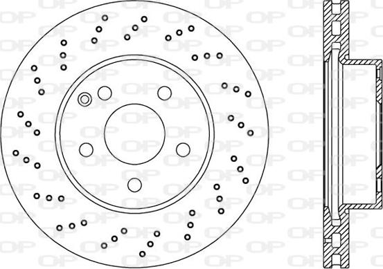 Open Parts BDR2393.25 - Brake Disc autospares.lv