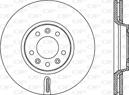 Open Parts BDR2383.20 - Brake Disc autospares.lv