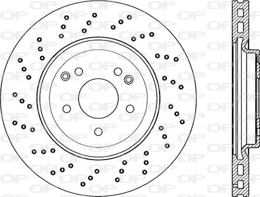 Open Parts BDR2244.25 - Brake Disc autospares.lv