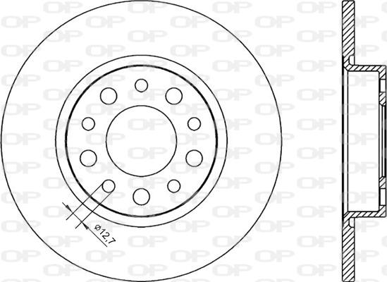 Open Parts BDR2248.10 - Brake Disc autospares.lv