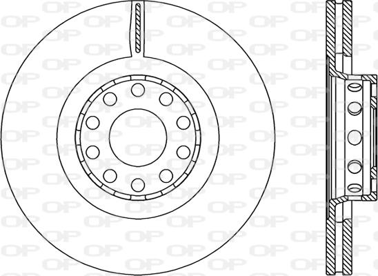 Open Parts BDR2206.20 - Brake Disc autospares.lv