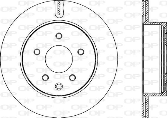 Open Parts BDR2208.20 - Brake Disc autospares.lv