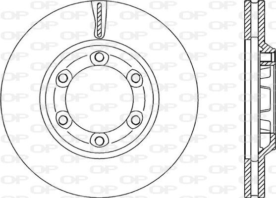 Open Parts BDR2286.20 - Brake Disc autospares.lv