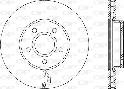 Open Parts BDR2739.20 - Brake Disc autospares.lv