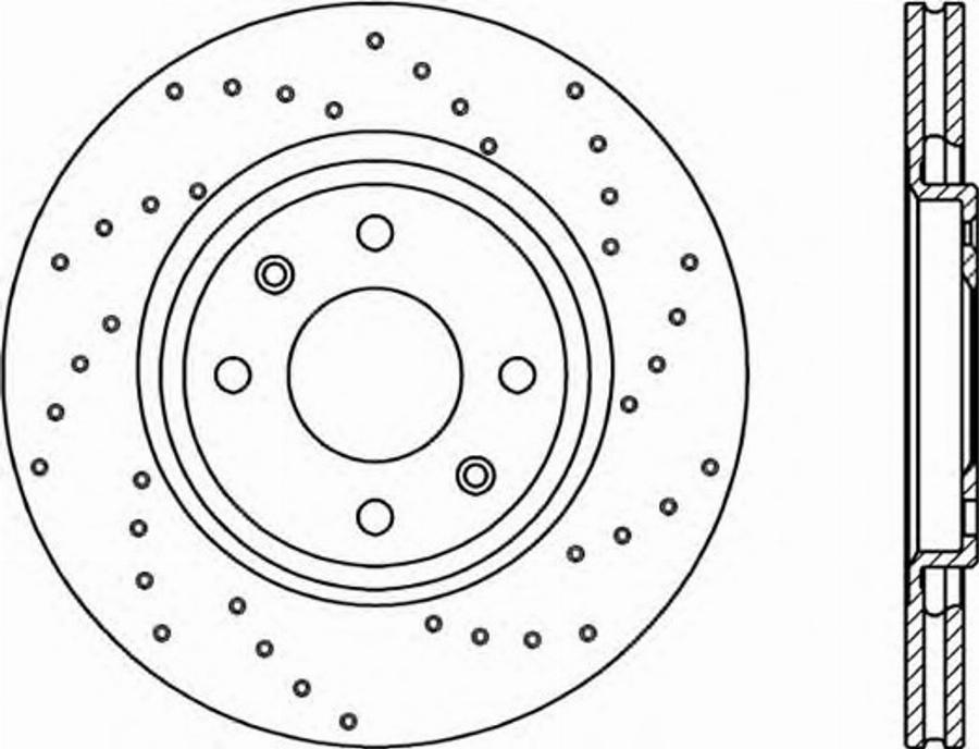 Open Parts BDRS111225 - Brake Disc autospares.lv