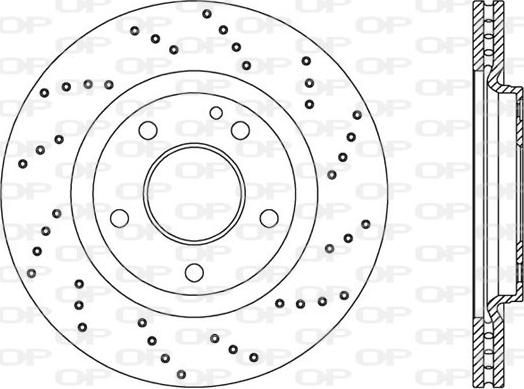 Open Parts BDRS2054.25 - Brake Disc autospares.lv