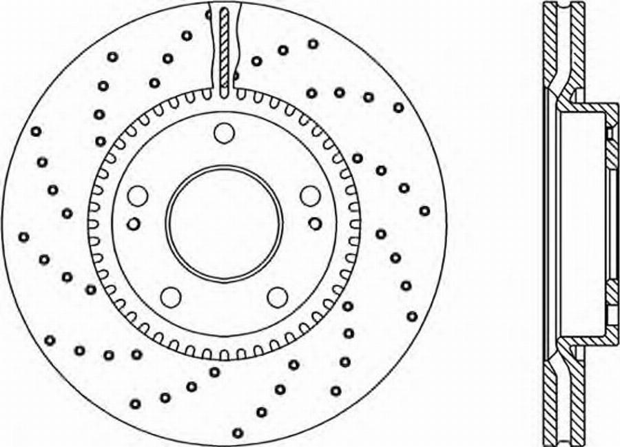 Open Parts BDRS2069.25 - Brake Disc autospares.lv