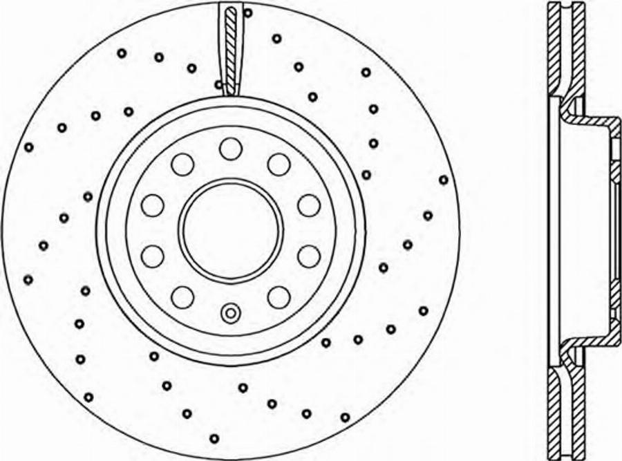 Open Parts BDRS2207.25 - Brake Disc autospares.lv