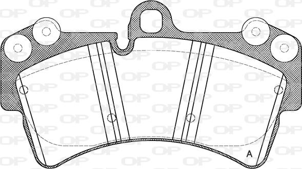 Open Parts BPA0995.00 - Brake Pad Set, disc brake autospares.lv