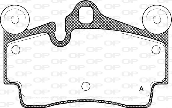 Open Parts BPA0996.00 - Brake Pad Set, disc brake autospares.lv