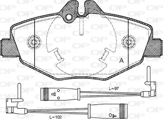 Open Parts BPA0990.02 - Brake Pad Set, disc brake autospares.lv