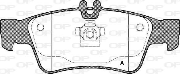 Open Parts BPA0991.00 - Brake Pad Set, disc brake autospares.lv