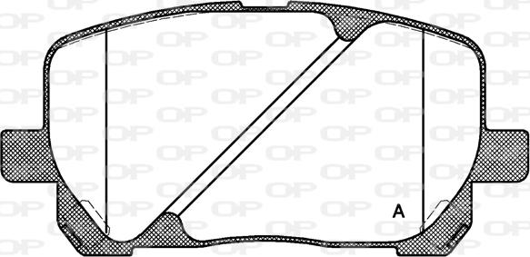 Open Parts BPA0954.00 - Brake Pad Set, disc brake autospares.lv