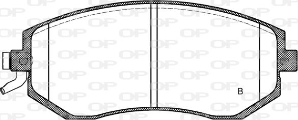 Open Parts BPA0951.04 - Brake Pad Set, disc brake autospares.lv