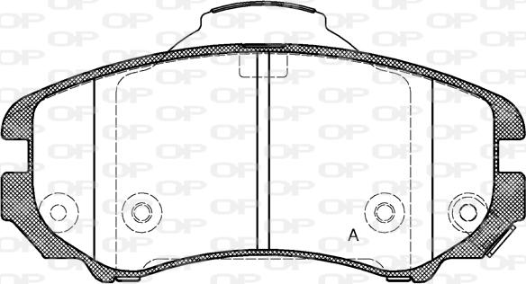 Open Parts BPA0953.02 - Brake Pad Set, disc brake autospares.lv