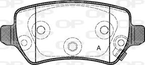 Open Parts BPA0957.22 - Brake Pad Set, disc brake autospares.lv