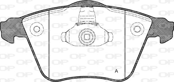 Open Parts BPA0964.20 - Brake Pad Set, disc brake autospares.lv