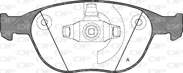 Open Parts BPA0984.00 - Brake Pad Set, disc brake autospares.lv