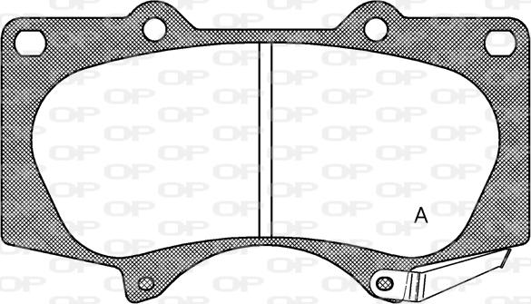 Open Parts BPA0988.00 - Brake Pad Set, disc brake autospares.lv