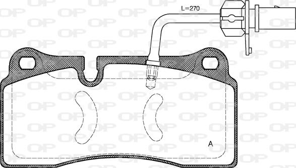 Open Parts BPA0983.11 - Brake Pad Set, disc brake autospares.lv