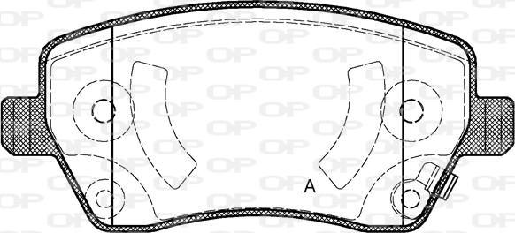 Open Parts BPA0987.02 - Brake Pad Set, disc brake autospares.lv