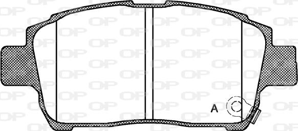 Open Parts BPA0971.02 - Brake Pad Set, disc brake autospares.lv