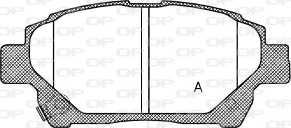 Open Parts BPA0971.12 - Brake Pad Set, disc brake autospares.lv