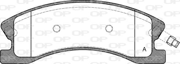 Open Parts BPA0973.02 - Brake Pad Set, disc brake autospares.lv