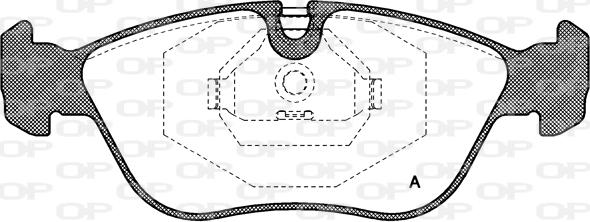 Open Parts BPA0446.00 - Brake Pad Set, disc brake autospares.lv