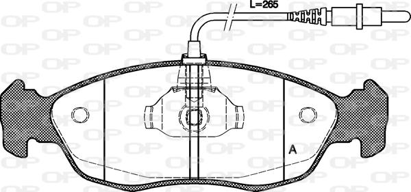 Open Parts BPA0461.02 - Brake Pad Set, disc brake autospares.lv