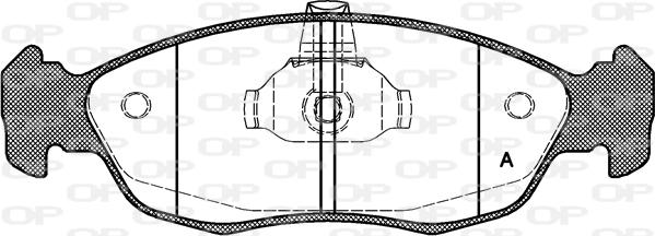 Open Parts BPA0461.10 - Brake Pad Set, disc brake autospares.lv