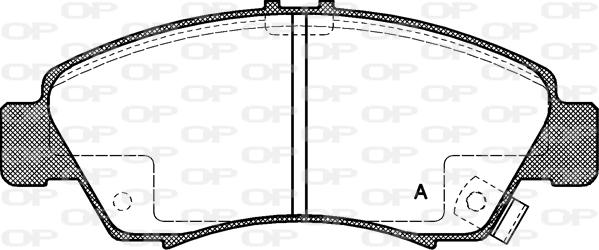 Open Parts BPA0419.02 - Brake Pad Set, disc brake autospares.lv