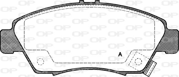 Open Parts BPA0418.02 - Brake Pad Set, disc brake autospares.lv