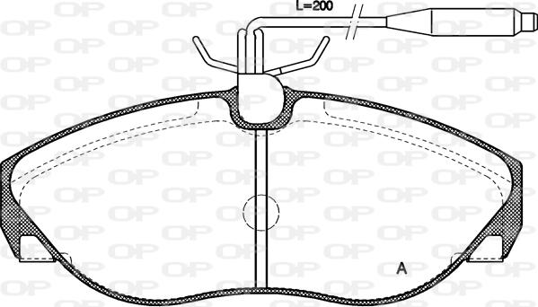 Open Parts BPA0486.02 - Brake Pad Set, disc brake autospares.lv