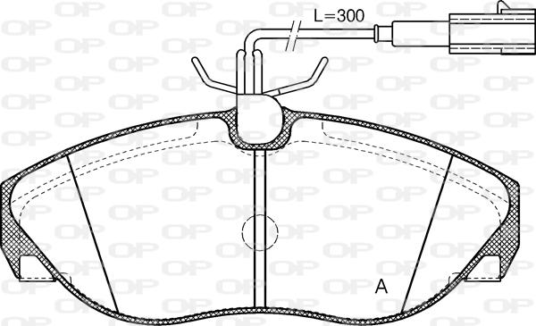 Open Parts BPA0486.11 - Brake Pad Set, disc brake autospares.lv