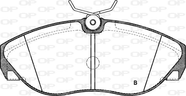 Open Parts BPA0486.11 - Brake Pad Set, disc brake autospares.lv